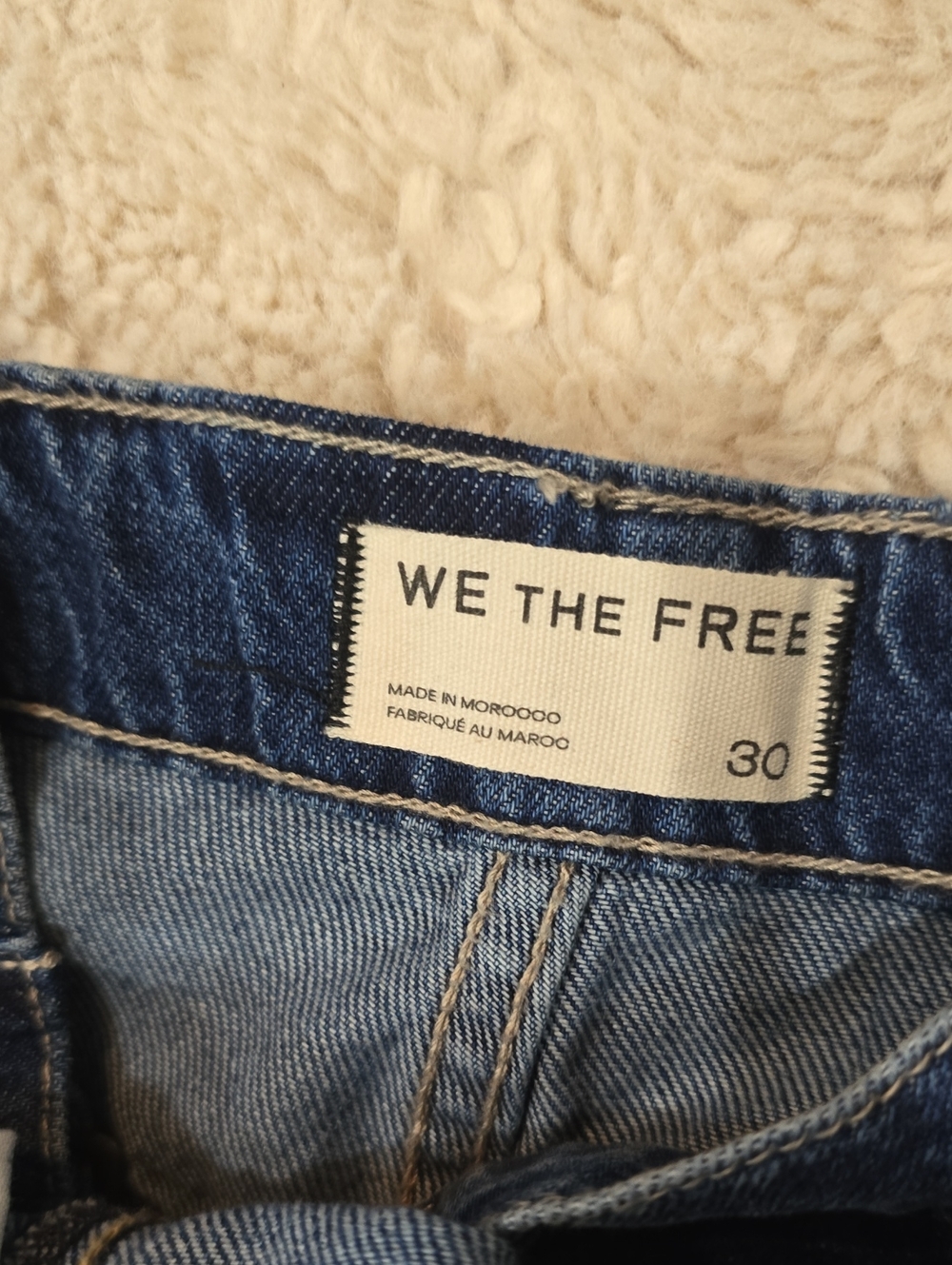 We The Free Halter Denim Wide-Leg Overalls in Blue - Picture 2 of 10